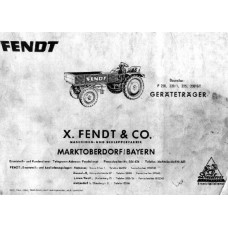 Fendt F220GT - F220/1GT - F225GT - F230GT Parts Manual